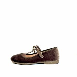 Childrenchic Katie Bronze Velvet T-Strap Mary Jane’s EU 34 US 3